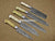 5 Pieces Handmade Damascus Steel Kitchen Chef Knives Set