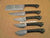 Custom Handmade Damascus Steel 5 Pieces Kitchen Chef Knives Set