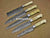 5 Pieces Handmade Damascus Steel Kitchen Chef Knives Set