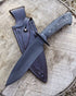 Custom Handmade Black Coated J2 Steel Bowie