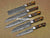 5 Pieces Handmade Damascus Steel Kitchen Chef Knives Set