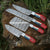 Texas Flag Handle 4 Pieces Kitchen Chef knives set