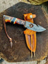 Custom Handmade Damascus Gut Hook Skinning Knife