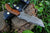 Custom Handmade Damascus Steel Tracker Knife