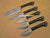 Custom Handmade Damascus Steel 5 Pieces Kitchen Chef Knives Set