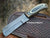 Custom Handmade Damascus Steel Full Tang Cowboy Bull Cutter Knife