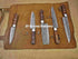 5 Pieces Handmade Damascus Steel Kitchen Chef Knives Set