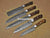 5 Pieces Handmade Damascus Steel Kitchen Chef Knives Set