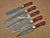 5 Pieces Handmade Damascus Steel Kitchen Chef Knives Set