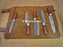 5 Pieces Handmade Damascus Steel Kitchen Chef Knives Set