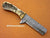 Custom Handmade Damascus Steel Full Tang Cowboy Bull Cutter Knife