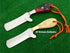 Custom Handmade J2 Steel Full Tang Cowboy Bull Cutter Knives pair