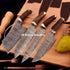 4 Pieces Handmade Damascus Steel Kitchen Chef Knives Set