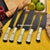 J2 STEEL HAND FORGING 5PIECES KITCHEN KNIVES SET