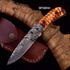 Custom Handmade Damascus Steel Pocket Folding Knife