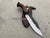 Custom Handmade Stone Texture Hand Forged D2 Steel Vintage Viking Knife