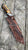 Beautiful Hand Forged Damascus Steel Bowie knife With Engraved Leather Case