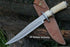 Custom Handmade Damascus Steel Bowie