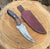 Custom Handmade Damascus Steel Skinning Knife