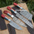 Texas Flag Handle 4 Pieces Kitchen Chef knives set