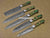 5 Pieces Handmade Damascus Steel Kitchen Chef Knives Set