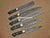 5 Pieces Handmade Damascus Steel Kitchen Chef Knives Set