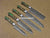 5 Pieces Handmade Damascus Steel Kitchen Chef Knives Set