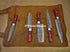 5 Pieces Handmade Damascus Steel Kitchen Chef Knives Set