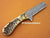 Custom Handmade Damascus Steel Full Tang Cowboy Bull Cutter Knife