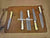 5 Pieces Handmade Damascus Steel Kitchen Chef Knives Set