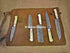 5 Pieces Handmade Damascus Steel Kitchen Chef Knives Set