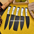 J2 STEEL HAND FORGING 5PIECES KITCHEN KNIVES SET