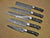 5 Pieces Handmade Damascus Steel Kitchen Chef Knives Set