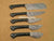 Custom Handmade Damascus Steel 5 Pieces Kitchen Chef Knives Set