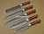 5 Pieces Handmade Damascus Steel Kitchen Chef Knives Set