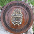 Viking Shield With Carved Norse Runic Ornaments Battleward Wooden Shield 24 inch