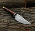 Beautiful Handmade Damascus Skinning Knife