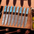 8 Pieces Handmade Damascus Steel Steak, BBQ Knives Set