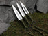 Throwing Knife Set 3 pcs. Ninja Kunai Knives. Hand-Forged Kunai Knives