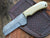 Custom Handmade Damascus Steel Full Tang Cowboy Bull Cutter Knife