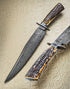 Beautiful Handmade Damascus Steel Bowie Knife