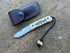 Custom made Gentleman's folding knife - with Salmon Scrimshaw Engraved Handle and High Grade Stainless Steel Blade