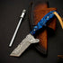 Custom Handmade Damascus Steel Full Tang Cowboy Bull Cutter Knife