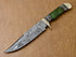 Custom Hand Made Damascus Steel Hunitng Knife