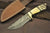 Custom Damascus Hunting Knife