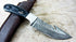 Damascus Gut Hook Skinning Knife