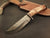 Custom Damascus Hunting Knife