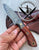 CUSTOM DAMASCUS Hunting Knife Cocobolo Wood Handle - Camping Knife - Damascus Steel Knife - Survival Knife