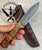 CUSTOM DAMASCUS Bushcraft Knife Chestnut Handle - Made- Camping Knife - Damascus Steel Knife -Damascus Hunting Knife