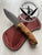 CUSTOM DAMASCUS Hunting Knife Chestnut Handle - Camping Knife - Damascus Steel Knife - Survival Knife